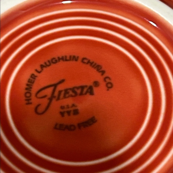 Fiesta Tea Cup and Saucer Set - Burnt Orange - Picture 5 of 8